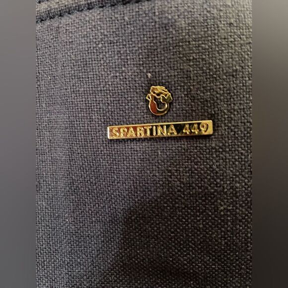 Spartina 449 Navy Canvas Tennis Tote Carry-All - Picture 9 of 9